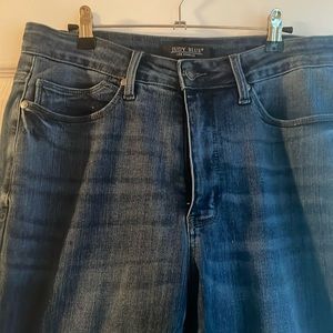 Judy Blue Jeans Womens 14W Slim Boot High Waist Medium Wash Cotton Denim